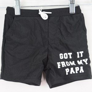 Brand Pat Pat, Size 3Y, Color Solid Black With White Writing And Drawstrings